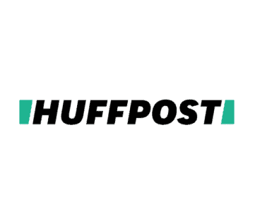 HuffPost company logo with green text and modern font